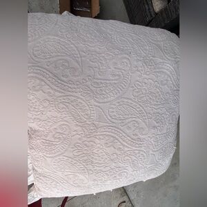Elegant Cream Paisley Pillow Cover